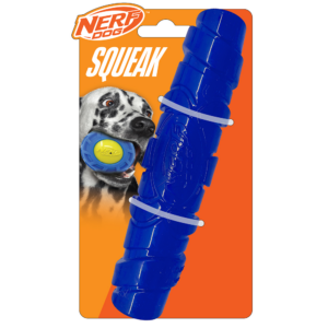 Nerf Dog Squeak Stick Toy for Dogs (Blue)
