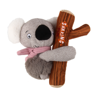 GiGwi Shaking Fun Koala Toy for Dogs (Brown/Grey)