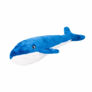 Zippy Paws Blue Whale Jigglerz Plush Toy for Dogs