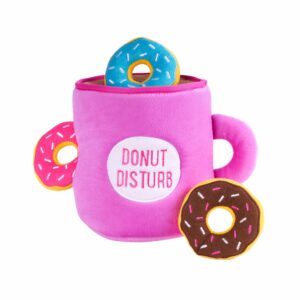 Zippy Paws Zippy Burrows Coffee and Donutz Plush Toy for Dogs