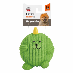 Barkbutler x Fofos Latex Dinosaur Ball Squeaky Toy for Dogs (Green)