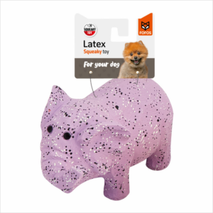 Barkbutler x Fofos Latex Elephant Squeaky Toy for Dogs (Purple)
