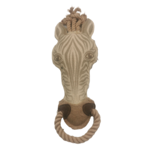 NutraPet The Tug Zebra Squeaky Toy for Dogs