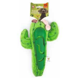 Barkbutler x Fofos Cactus Treat Toy for Dogs (Green)
