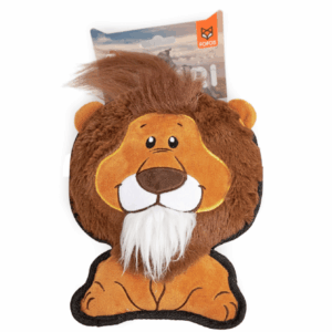 Barkbutler x Fofos Safari Line Lion Plush Toy for Dogs (Brown)