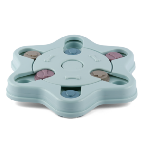 Pet Vogue Slow Feeder Puzzle Toy with Snack Dispenser for Dogs and Cats (Blue)