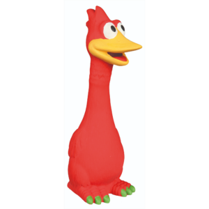 Trixie Bird Latex Interactive chew Toy for Dogs (Red)