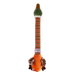 GiGwi Crunchy Neck Duck Toy for Dogs (Orange)