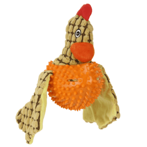 Basil Bird Shaped Plush Toy with Squeaky Neck for Dogs