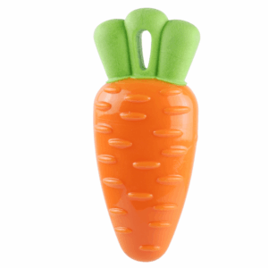 Barkbutler x Fofos Vegi Bites Carrot Squeaky Toy for Dogs | For Medium Chewers