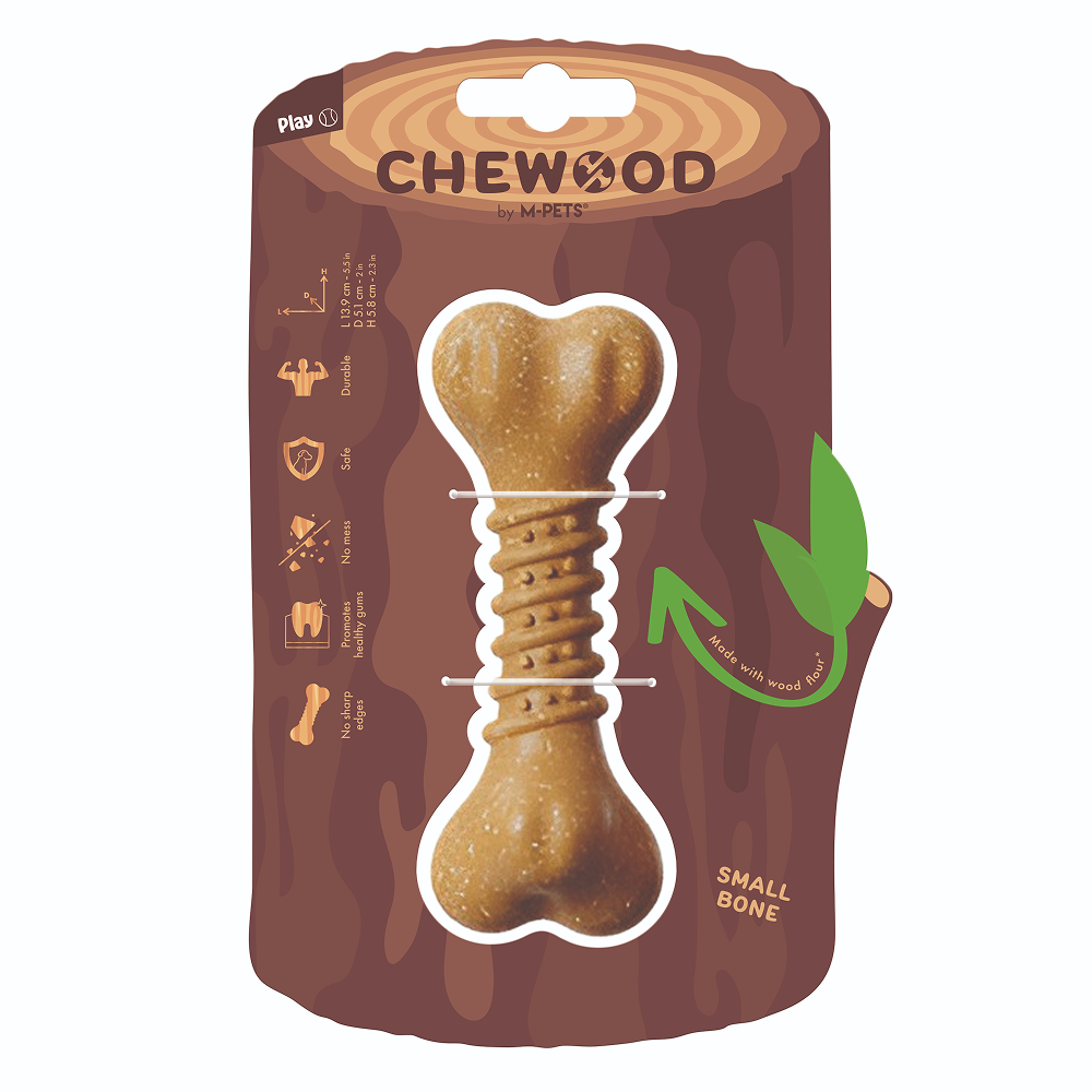 M Pets Chewood Bone Chew Toy for Dogs (Brown) - Image 5