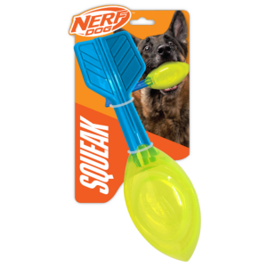 Nerf Dog Squeak Vortex Chew Toy for Dogs (Blue/Green)