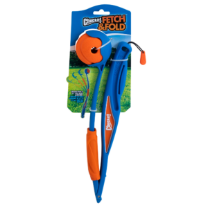 Chuckit! Fetch and Fold Ball Launcher for Dogs (Blue/Orange)