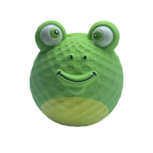 Talking Dog Club Bouncy Frog Squeaky Ball Toy for Dogs (Green)