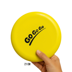 Talking Dog Club Pop Light weight Frisbee Toy for Dogs (Yellow)