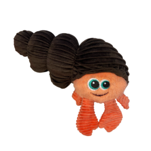 Kong Cuteseas Rufflez Hermit Crab Toy for Dogs (Brown)