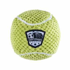 Zippy Paws SportsBallz Tennis Ball Plush Toy for Dogs