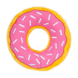 Zippy Paws Strawberry Donutz Plush Toy for Dogs