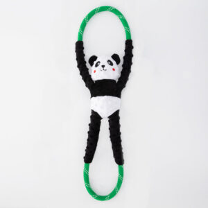 Zippy Paws RopeTugz Panda Plush Toy for Dogs