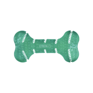 Kong Squeezz Dental Bone Toy for Dogs (Green)