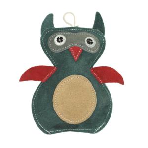 Pawpourri Suede Owl Toy for Dogs (Teal)